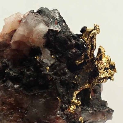 Minerales especiales de colección Oro sobre Cuarzo - Mi561