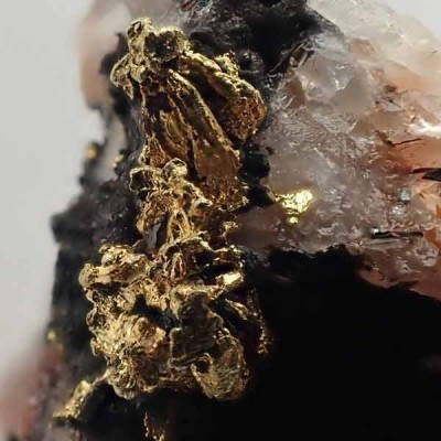 Minerales especiales de colección Oro sobre Cuarzo - Mi561