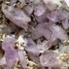 Amethyst quartz, Laumontite