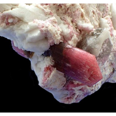 Mineral de  colección ,Turmalina variedad Rubelita-Mi716