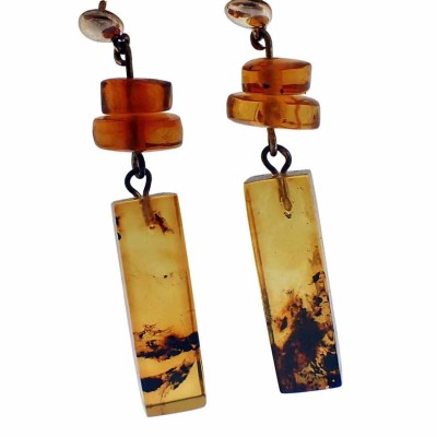 Joyería con Ámbar de colección Pendientes de Ámbar - JPE59 Joyería con Ámbar de colección Pendientes de Ámbar - JPE59