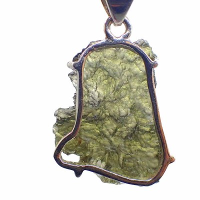 Comprar joyería con Meteoritos de colección ,Moldavita en colgante de plata  - JCM36