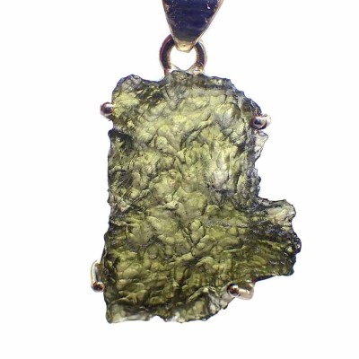 Comprar joyería con Meteoritos de colección ,Moldavita en colgante de plata  - JCM36