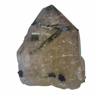Quartz with Tourmalines-Mi044