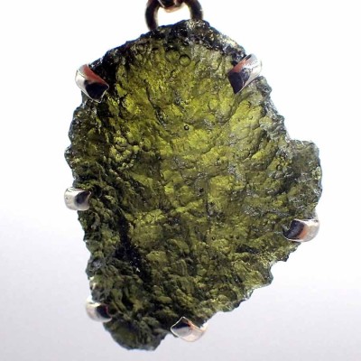 Moldavita en colgante de plata -JCM48
