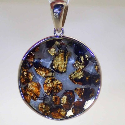 Pallasite,Meteorite Pendant -JCM27
