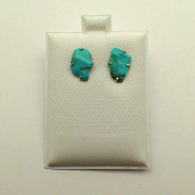 Turquoise Earrings-Sterling silver